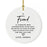 Custom Friendship Round Porcelain Christmas Ornament, Set of 1-Set of 1-Andaz Press-Friendship Is Born At That Moment-
