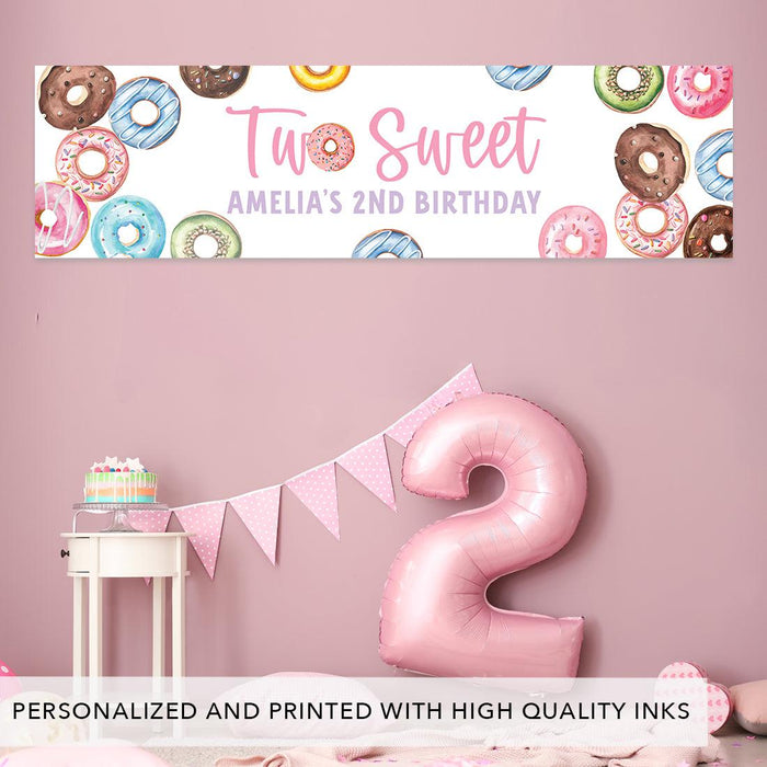 Custom Happy 2nd Birthday Banner Backdrop for Party Decorations, Set of 1-Set of 1-Andaz Press-Chugga Chugga Two Two-