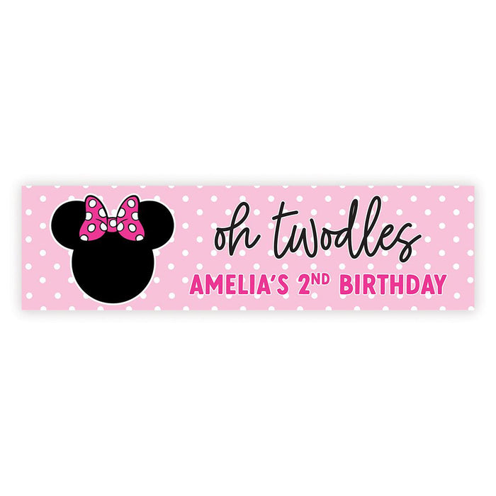 Custom Happy 2nd Birthday Banner Backdrop for Party Decorations, Set of 1-Set of 1-Andaz Press-Chugga Chugga Two Two-