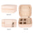 Custom Jewelry Box for Women, Portable Travel Organizer, Set of 1-Set of 1-Andaz Press-Blush Pink-