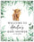 Custom Jungle Safari Baby Shower Canvas Welcome Signs-Set of 1-Andaz Press-Greenery Highland Cow-