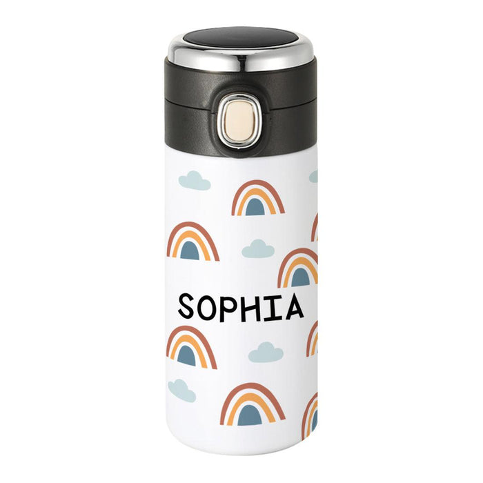 Custom Kids Tumbler Stainless Steel Water Bottle for Back to School, Set of 1-Set of 1-Andaz Press-Jungle Safari Animals-