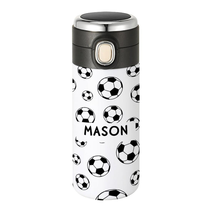 Custom Kids Tumbler Stainless Steel Water Bottle for Back to School, Set of 1-Set of 1-Andaz Press-Jungle Safari Animals-