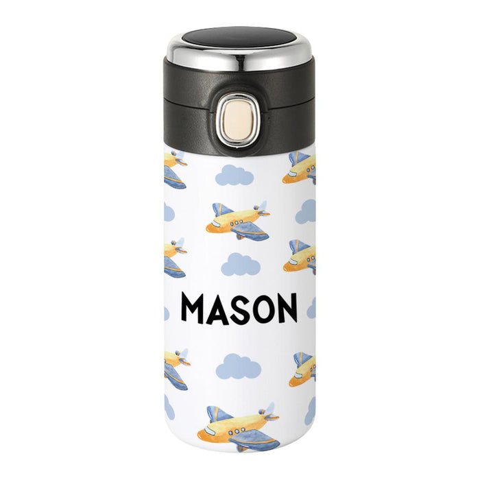 Custom Kids Tumbler Stainless Steel Water Bottle for Back to School, Set of 1-Set of 1-Andaz Press-Jungle Safari Animals-