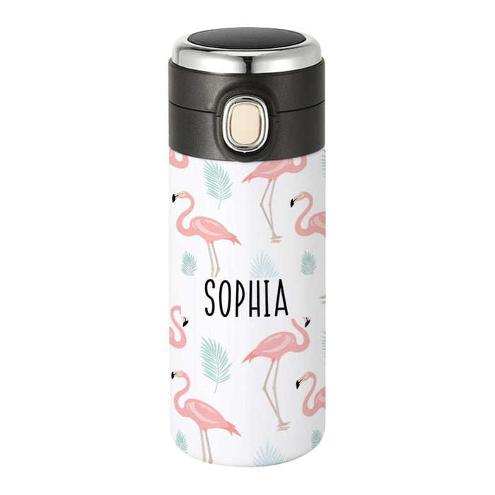 Custom Kids Tumbler Stainless Steel Water Bottle for Back to School, Set of 1-Set of 1-Andaz Press-Jungle Safari Animals-