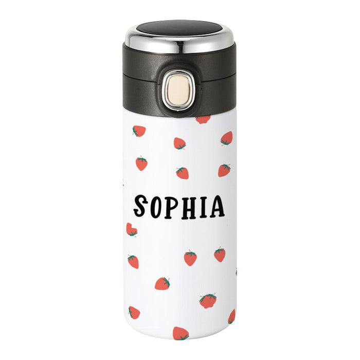 Custom Kids Tumbler Stainless Steel Water Bottle for Back to School, Set of 1-Set of 1-Andaz Press-Jungle Safari Animals-