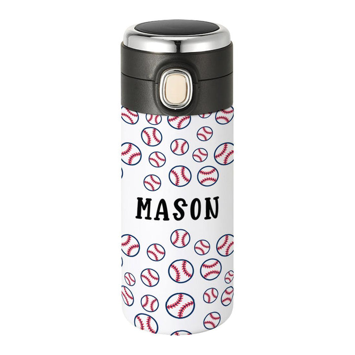 Custom Kids Tumbler Stainless Steel Water Bottle for Back to School, Set of 1-Set of 1-Andaz Press-Jungle Safari Animals-