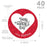 Custom Kids Valentine's Stickers | 2" Circle Happy Valentine's Day Labels for Gift & Craft, Set of 40-Set of 40-Andaz Press-Red Hearts-