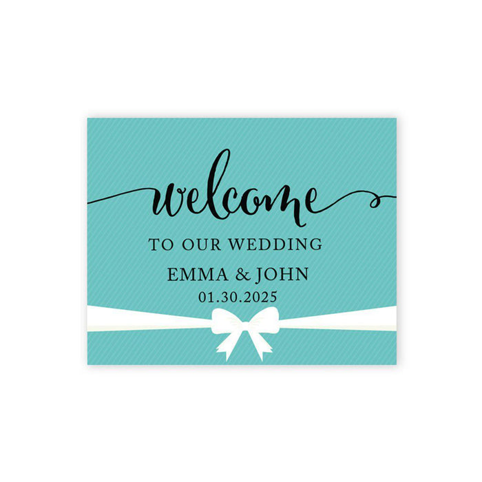 Custom Large Wedding Canvas Welcome Sign, Welcome Sign Guestbook Alternative For Wedding-Set of 1-Andaz Press-Wedding-