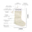 Custom Linen Christmas Stockings with Tassel, Holiday Gifts for Family, Set of 1-Set of 1-Andaz Press-Ivory Stocking-