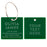 Custom Luggage Tags with Stainless Steel Loops, Laser Engraved Acrylic ID Tags, Set of 2-Set of 2-Andaz Press-Green-