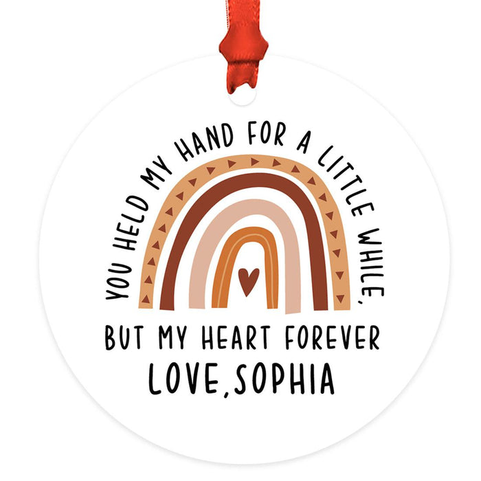 Custom Metal Daycare Appreciation Christmas Ornament, Daycare Provider Gift-Set of 1-Andaz Press-It Takes A Village-