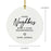 Custom Neighbor Round Porcelain Christmas Ornament, Bulk Set of 6-Andaz Press-Good Neighbors Make A Good Neighborhood-