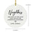 Custom Neighbor Round Porcelain Christmas Ornament, Bulk Set of 6-Andaz Press-Good Neighbors Make A Good Neighborhood-