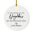 Custom Neighbor Round Porcelain Christmas Ornament, Set of 1-Set of 1-Andaz Press-Good Neighbors Make A Good Neighborhood-