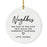 Custom Neighbor Round Porcelain Christmas Ornament, Set of 1-Set of 1-Andaz Press-Good Neighbors Make A Good Neighborhood-