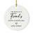 Custom Neighbor Round Porcelain Christmas Ornament, Set of 1-Set of 1-Andaz Press-Good Neighbors Make A Good Neighborhood-