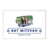 Custom Photo Bar/Bat Mitzvah Signature Frame Guest Book Alternative, Set of 1-Set of 1-Andaz Press-Brushstroke Frame-