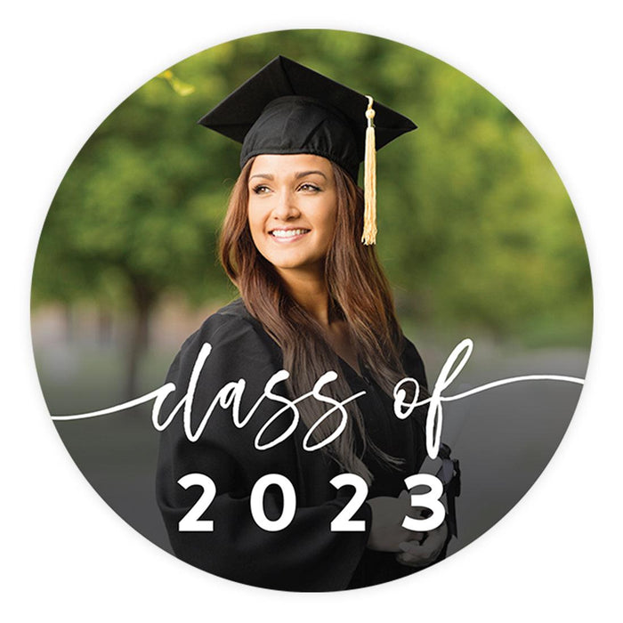 Custom Photo Round Double-Sided Graduation Confetti, Set of 60-Set of 60-Andaz Press-Class Of Custom Year-