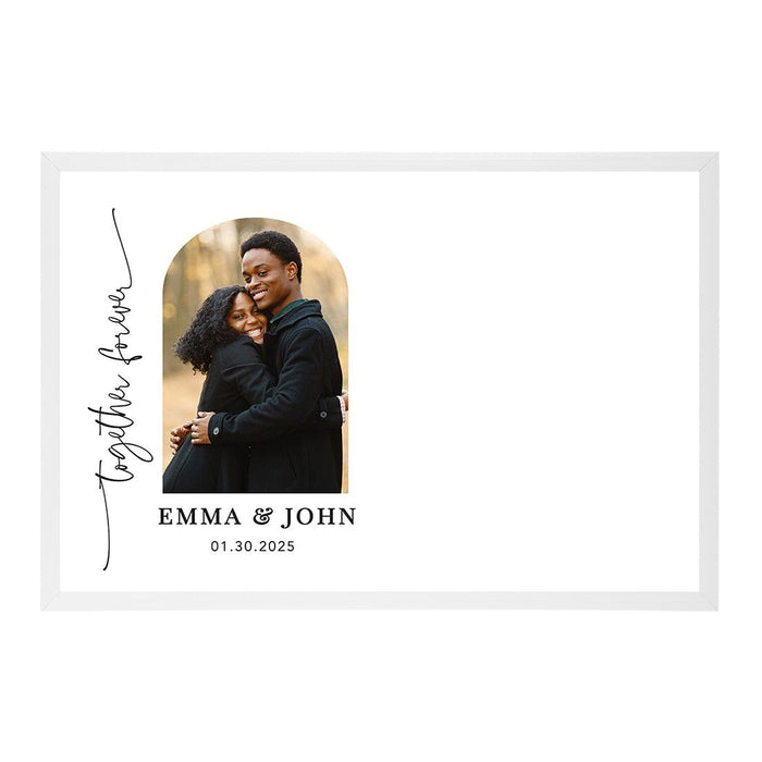 Custom Photo Wedding Signature Frame Guest Book Alternative, Set of 1-Set of 1-Andaz Press-Watercolor Frame-