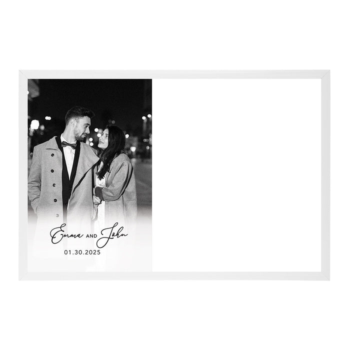 Custom Photo Wedding Signature Frame Guest Book Alternative, Set of 1-Set of 1-Andaz Press-Classic Frame-