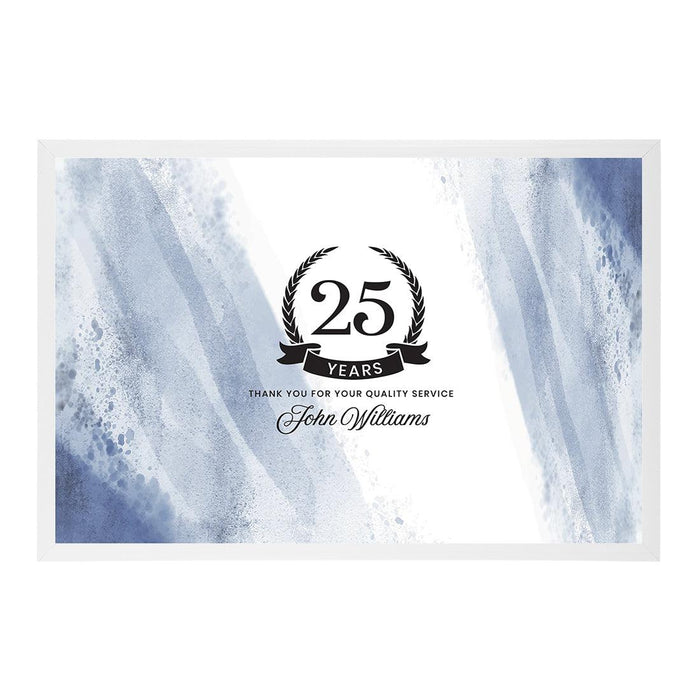 Custom Retirement Signature Frame Guest Book Alternative, Set of 1-Set of 1-Andaz Press-Watercolor Blue-