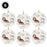 Custom Round Ceramic Christmas Dog Memorial Ornament, Faithful Companion Bulk Pack-Set of 6-Andaz Press-Basset Hound-