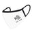 Custom Wedding Collection Face Mask, Reusable White Cloth Face Masks with 1 Replaceable PM 2.5 Protection Filter-Set of 1-Andaz Press-Mr. EST.-
