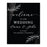 Custom Wedding Welcome Sign, Elegant Black Acrylic Design for Reception and Ceremony, 16'' x 20''-Set of 1-Andaz Press-Classic Laurel Leaves-