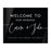 Custom Wedding Welcome Sign, Elegant Black Acrylic Design for Reception and Ceremony, 16'' x 20''-Set of 1-Andaz Press-Minimalist-