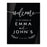 Custom Wedding Welcome Sign, Elegant Black Acrylic Design for Reception and Ceremony, 16'' x 20''-Set of 1-Andaz Press-Rustic Laurel Leaves-