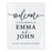 Custom Wedding Welcome Sign, Elegant White Acrylic for Reception and Ceremony, 16'' x 20'', Set of 1-Set of 1-Andaz Press-Modern-