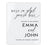 Custom Wedding Welcome Sign, Elegant White Acrylic for Reception and Ceremony, 16'' x 20'', Set of 1-Set of 1-Andaz Press-Romantic Modern-
