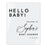 Custom White Acrylic Baby Shower Welcome Sign, Large Gender-Neutral Decorative Sign, 16 x 20 Inches-Set of 1-Andaz Press-Hello Baby!-
