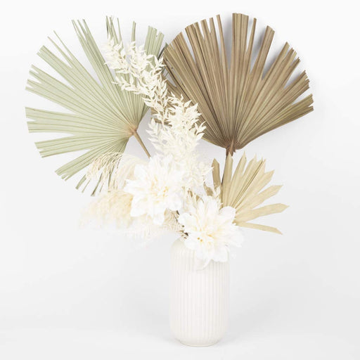 Dried Palm Leaves, Natural Wedding Decor, 10-16.5”-Set of 12-Koyal Wholesale-