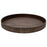 Faux Wood Round Decorative Tray Rustic Wood Tray-Set of 1-Koyal Wholesale-Driftwood Gray-