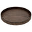Faux Wood Round Decorative Tray Rustic Wood Tray-Set of 1-Koyal Wholesale-Driftwood Gray-