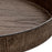 Faux Wood Round Decorative Tray Rustic Wood Tray-Set of 1-Koyal Wholesale-Driftwood Gray-