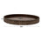 Faux Wood Round Decorative Tray Rustic Wood Tray-Set of 1-Koyal Wholesale-Driftwood Gray-