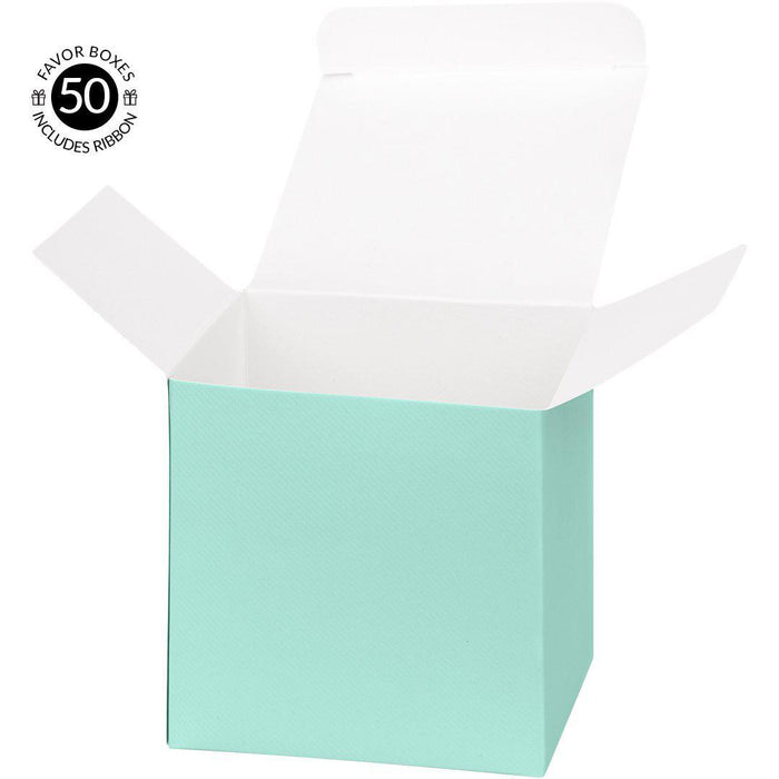 Favor Tuck Boxes-Set of 50-Andaz Press-Diamond Blue-