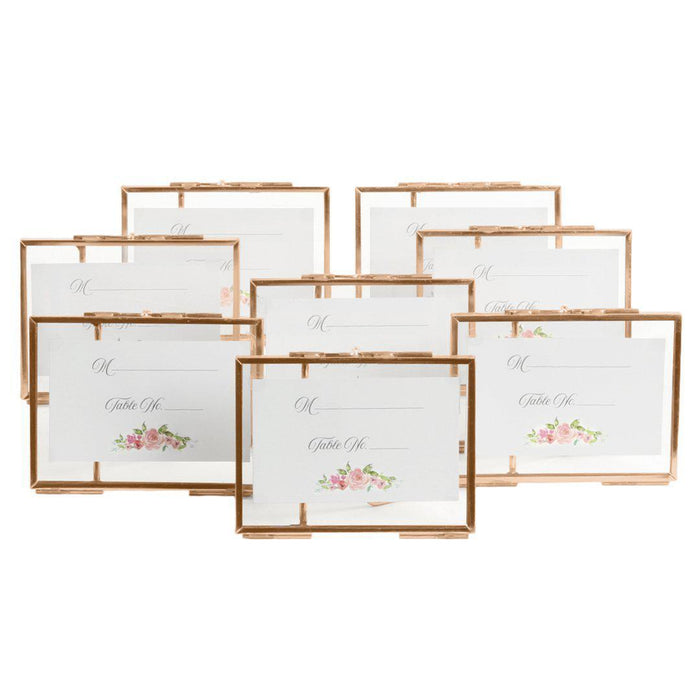 Floating Glass Frames-Koyal Wholesale-Gold-5" x 7"-