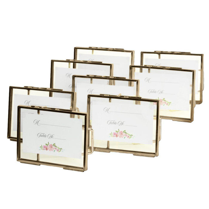 Floating Glass Frames-Koyal Wholesale-Gold-5" x 7"-