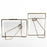 Floating Glass Frames-Koyal Wholesale-Gold-5" x 7"-