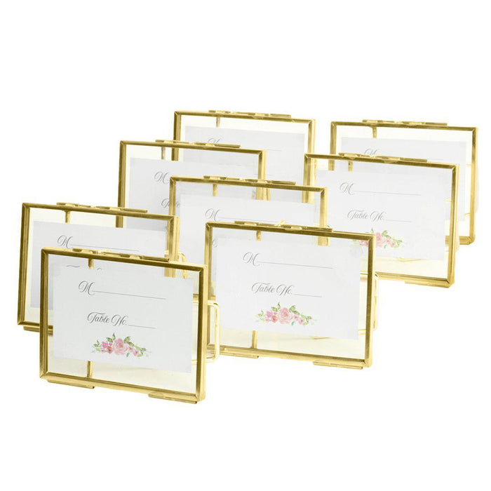 Floating Glass Frames-Koyal Wholesale-Gold-5" x 7"-