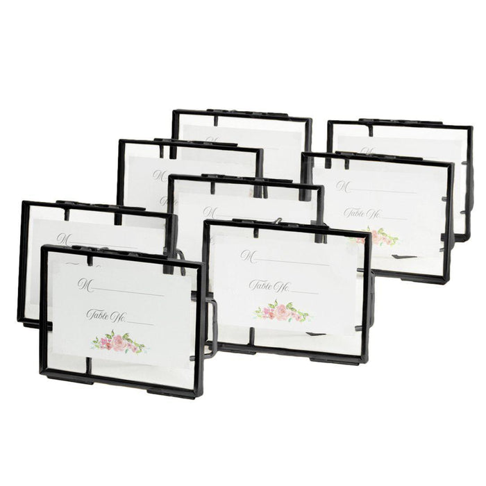 Floating Glass Frames-Koyal Wholesale-Black-3" x 4"-