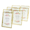 Floating Glass Frames-Koyal Wholesale-Gold-5" x 7"-