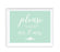 Floral Mint Green Wedding Party Signs-Set of 1-Andaz Press-Mr. & Mrs.-
