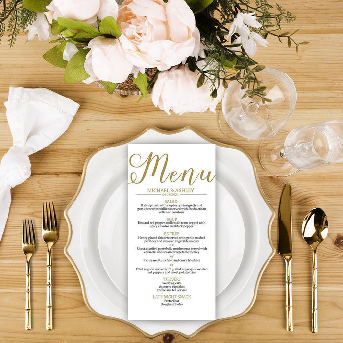 French Scroll Charger Plates, Set of 12-Set of 12-Koyal Wholesale-White-