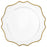 French Scroll Charger Plates, Set of 12-Set of 12-Koyal Wholesale-White-