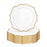 French Scroll Charger Plates, Set of 12-Set of 12-Koyal Wholesale-White-